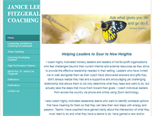 Tablet Screenshot of janiceleefitzgeraldcoaching.com